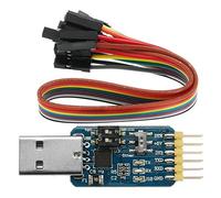 Hailege CP2102 USB a TTL UART 232 485 porte Adattatore per porta seriale USB Adattatore per porta seriale USB 6 in uno strumento di debug seriale USB multifunzionale per Windows WinCE Linux Mac 32 64