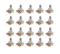 Hailege Potenziometro rotante WH148 B5K 5K Ohm potenziometro a giunto singolo 3 pin lunghezza albero 15 mm valore resistenza 5K Ohm 20 pezzi