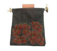 Hailerio Borsa per la raccolta dei funghi, borsa per la raccolta della frutta all'aperto - pieghevole con coulisse,Borsa da caccia ai funghi Bushcraft per campeggio, conchiglia, tesoro, viaggi,