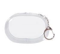 Hailerio Custodia trasparente per cavo del telefono cellulare, custodia impermeabile in PVC con portachiavi, scatola portaoggetti a doppia cerniera, custodia multifunzionale per il trasporto a casa e
