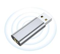 Hailerio Scheda audio esterna, adattatore USB per cuffie da 3,5 mm, Plug and, audio USB portatile, scheda audio portatile, interfaccia audio USB per cuffie, laptop