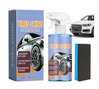 Hailerio Spray Lucidante per Pneumatici e Auto - 120ml Restauratore del Rivestimento con Spugna | Alta Brillantezza per Pneumatici Auto | per La Cura Esterna 'Automobile E La Protezione di Lunga