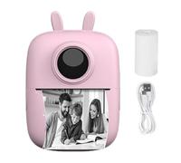 Hailerio Stampante tascabile, stampante senza inchiostro - Stampante termica per etichette abilitata Bt da 1000 mAh | Piccola stampante wireless portatile con 1 rotolo di carta, macchina per