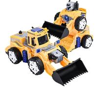 Hailerio Trasformare l'auto con la luce, Trasformare l'auto robot | Trasforma l'auto giocattolo con rotazione di 360 gradi per bambini | Figure di deformazione da collezione per ragazzi dai 3 ai 15