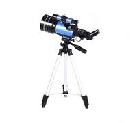 HAILM Telescopio Per Principianti Astronomia,300Mm Lunghezza Focale 70Mm Caliber Deep Space Telescopi Per Adulti, Portable Travel Essential, Per Amici Familiari Per Natale Regali,Blu
