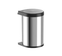 Hailo 3520001 - Pattumiera da incasso orientabile Mono | 20 litri di volume | Mobile da 40 cm utilizzabile a partire da 40 cm | acciaio inox lucido nero