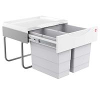 Hailo 3644701 Pattumiera TR Swing 50.2/30 da 500 mm di Larghezza per armadi con Porta Girevole