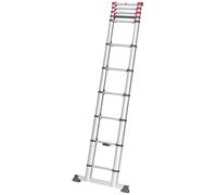 HAILO 7113-112 - Escalera telescópica de aluminio FlexLine 320 de 11 peldaños