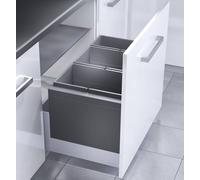 Hailo Abfallsystem Triplo XL Cassetto 80cm Einbaumülleimer Estrazione Frontale