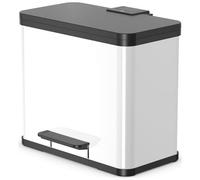 Hailo - Pattumiera A Pedale Oko Duo Plus L 17 L+9 L Bianca 0630-230