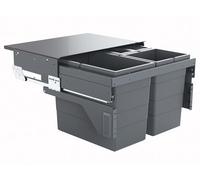 Hailo Pattumiera Cargo 600 28/13/13/D per armadi larghi 600 mm con frontale per mobile