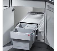 Hailo Rondo Pattumiera a Incasso 360° Allungabile Mobile ad Angolo Cucina 1x18 &