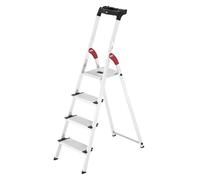 HAILO Scala PROFISTEP XXL 4 gradini in alluminio con gradino extra largo