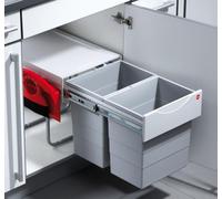 Hailo Tandem Cucina Pattumiera Incasso 40cm Armadio Pattumiera 2x20 Litro 43421