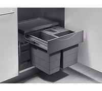 Hailo TR Swing 3644-53 - Pattumiera a risparmio energetico Tandem-S 3 pezzi