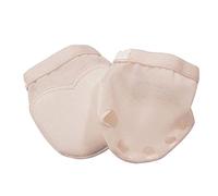 Hailong Ming 2 Pezzi Copripiedi con Lacci per Le Dita dei Piedi, Protezione per La Parte Inferiore della Zampa, Cura dei Piedi per La Danza Lirica, Nudo, M