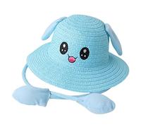 Hailong Ming Cappello Parasole con Orecchie, Regolabile, con Protezione Mobile, con Orecchie, Blu