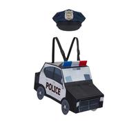 Hailong Ming Costume per Bambini, Vestito da Auto, Costume da Automobile per Ragazzo, Accessori per Il Gioco di Ruolo, Materiale Morbido in Poliestere, Adatto per, Auto della Polizia