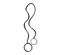 Hailong Ming Elastico per Capelli, Elastico a Spirale, Elastico Intrecciato, Elastico in Nylon, Non Tira E Non Si Annoda, Fascia per Capelli Resistente per Sport a, Nero