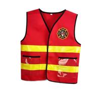 Hailong Ming Gilet Ignifugo per Bambini, Costume da Pompiere, Lavabile, per Feste a Tema, Accessori da Pompiere, Giocattolo per Giochi di Ruolo per Bambini E Bambi, 1 Pezzo