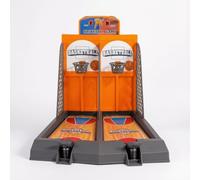 Hailong Ming Gioco di Basket da Tavolo Giocatori, Mini Basket Manuale, Giocattoli da Scrivania Interattivi per Famiglie, Arancione, 6 palline