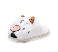 Hailong Ming Pantofole Da Donna con Stampa Mucca, Antiscivolo, Comode E Accoglienti, Ideali per L'inverno. Queste Pantofole Arboren Sono Facili Da Indossare, Taglia 42 a 43