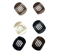 Hailoyearn - Fermagli per capelli, casual, versatili, in tinta unita, piatti, da donna, materiali durevoli, antiscivolo e confortevoli, tenuta forte (set di 6 colori)