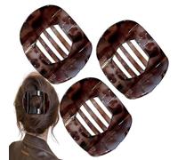 Hailoyearn - Fermagli per capelli, casual, versatili, in tinta unita, piatti, da donna, non scivolano (3 pezzi)