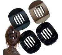 Hailoyearn - Fermagli per capelli, casual, versatili, in tinta unita, piatti, da donna, non scivolano (4 pezzi x H)