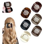 Hailoyearn Hair Clips, Casual Versatile Solid Colour Lay Flat Hair Clip, Elegant Matte Finish for Thick or Thin Hair, Simple Elegant Hair Clip, Daily Use Or Formal We for Women (6Pcs-A)