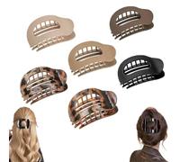 Hailoyearn Hair Clips, Casual Versatile Solid Colour Lay Flat Hair Clip, Large Flat Hair Clips for Women Thick/Thin Hair, Simple and Comfortable for Daily Styling (6Pcs-B)