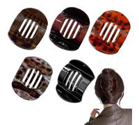 Hailoyearn Hair Clips, Flat Claw Clips for Women, Casual Versatile Solid Colour Lay Flat Clip, for Women Thick/Thin Hair, Strong Hold No Slip Barrettes (G)