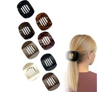 Hailoyearn Hair Clips, hailoyearn flat hair clips, Casual Versatile Solid Colour Lay Flat Hair Clip, Non-Slip & Comfortable Large Flat Hair Clips for Women Thick/Thin Hair (8Pcs Mix)