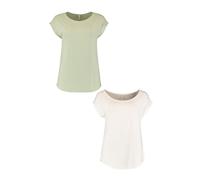 HAILYS Set 2 Top Donne Manica Corta con Maniche a Pipistrello Collo Rotondo