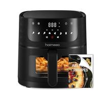 HAIMEEC Friggitrice ad aria 4L, 8 preimpostazioni air fryer, Funzione Shake e Grill, Temperatura e timer regolabili, Schermo Tattile Digitale, 78 Ricette, Componenti Antiaderenti, Facile da Pulire