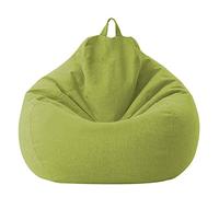 HAIMEN Fodera per borsa di fagioli - Fodera in cotone e lino 100 x 120 cm - Copridivano per borsa di fagioli con cerniera senza riempimento