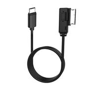 Hain Celestial Cavo da AMI a AUX di tipo C, adattatore audio MDI MMI, compatibile con Pixel 2 XL U11/U12+ Moto Z2 S9/S8/N8 per A3/A4/A5/A6/S5/A8/Q7 V-W (solo AUX, nessuna ricarica)