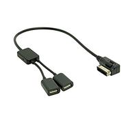 Hain@Media - Cavo Adattatore AMI MDI Doppia Porta USB AUX Flash Drive per Auto VW Audi 2014 A4 A6 Q5 Q7 by CHENYANG