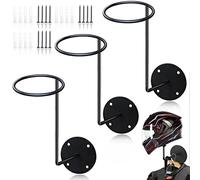 HAINANSTRY Motorcycle Accessories, 3 Pack Helmet Hanger Helmet Holder Rack Wall Mounted Hook for Coats, Hats, Caps