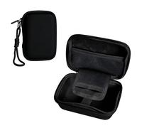Hainue Custodia per fotocamera digitale, piccola custodia da viaggio compatta per Sony, Ricoh, Canon, Panasonic, custodia da viaggio con tasca in rete per accessori SD Card, Nero , Minimalista