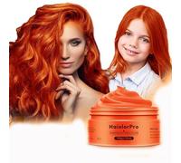 HaiolorPro Arancione gel colorato per capelli Uomo e Donna Lavabile, colore temporaneo capelli per Bambini, colore capelli temporaneo, Crema Colorata Capelli per Feste o Cosplay (Arancione) (100g)