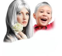 HaiolorPro Bianco gel colorato per capelli Uomo e Donna Lavabile, colore temporaneo capelli per Bambini, colore capelli temporaneo, Crema Colorata Capelli per Feste o Cosplay (Bianco)