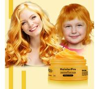 HaiolorPro Giallo gel colorato per capelli Uomo e Donna Lavabile, colore temporaneo capelli per Bambini, colore capelli temporaneo, Crema Colorata Capelli per Feste o Cosplay (Giallo) (100g)
