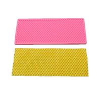 Haione Stampo in silicone a quadri con perle per fondente, decorazioni per torte al cioccolato, strumenti da forno per biscotti fai da te, cubetti di ghiaccio, candele, caramelle