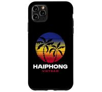 Haiphong Vietnam Beach Palm Tree Retro anni '80 Style Custodia per iPhone 11 Pro Max