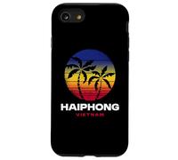 Haiphong Vietnam Beach Palm Tree Retro anni '80 Style Custodia per iPhone SE (2020) / 7/8