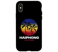 Haiphong Vietnam Beach Palm Tree Retro anni '80 Style Custodia per iPhone X/XS