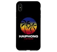 Haiphong Vietnam Beach Palm Tree Retro anni '80 Style Custodia per iPhone XS Max