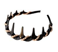 Hair Bands, High Cranium Headbands, 5.51x5.51 Inches Vintage Hairband with Teeth, Secure Fit Grip, Spiky Headband for Daily, Gym, Sports, Wedding, Running, Dating, School, Birthday