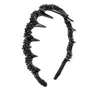 Hair Bands Women, Vintage Headbands Hoop, 5.51x5.51in Authentic Cranium Hairband with Teeth, Compact Comfortable Daily Wear, Party Hair Accessories for Sports or Parties